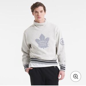 Todd Snyder by Fanatics Toronto Maple Leafs Gray Relaxed Turtleneck Fleece -